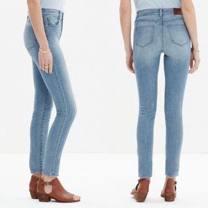 Madewell 9 Inch High Riser Skinny Skinny Distressed Jeans in Sadie Wash Size 31